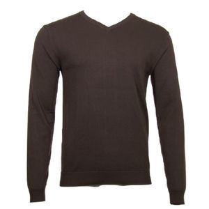 Daniel K Men's Sweatshirt V-Neck Long Sleeve Pullover Knit Rib Cuff Sweatshirt